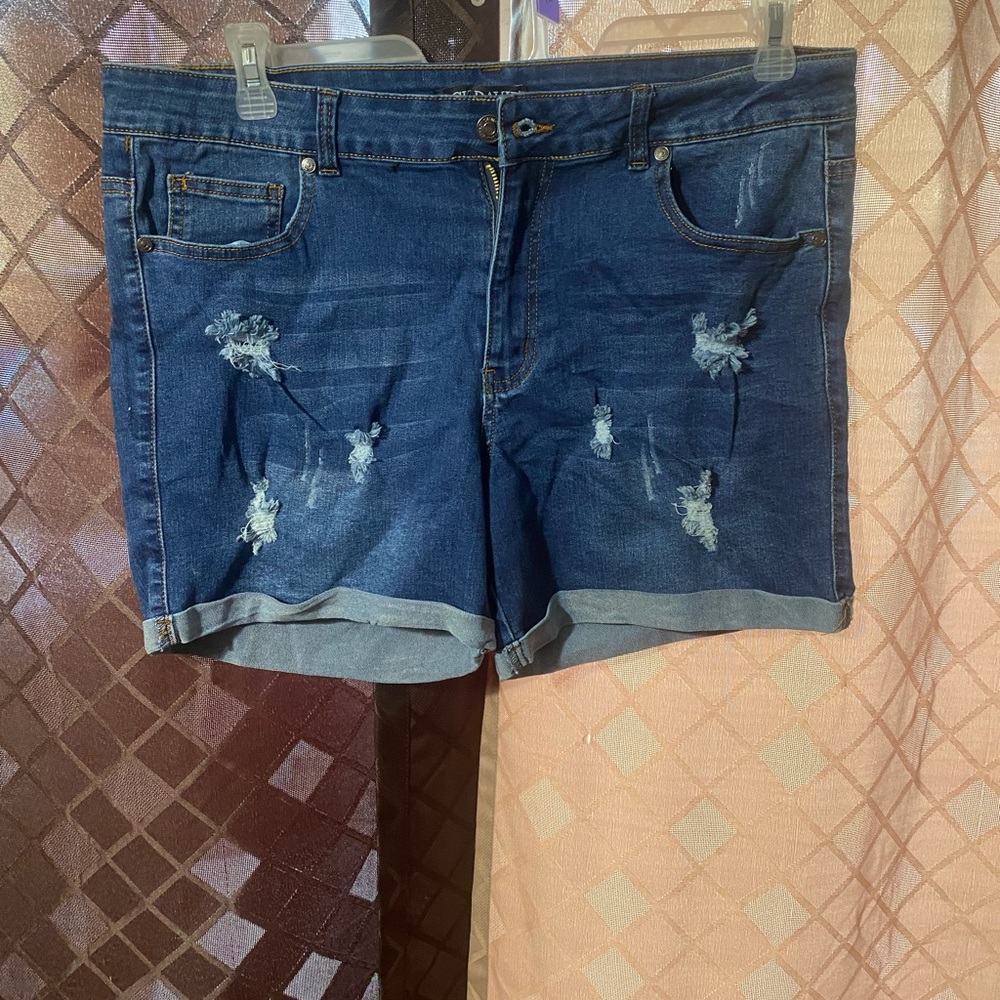Plus size Ripped Short